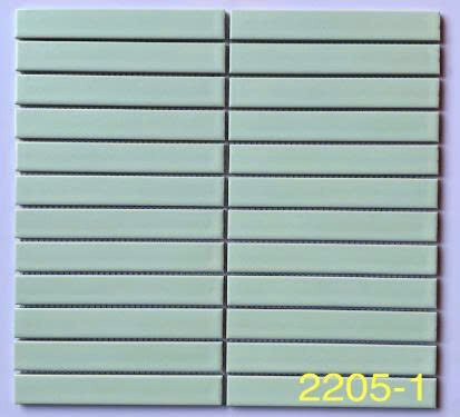 Gạch Mosaic Xanh 22,5*145mm Màu Xanh Mint MH 2205-1